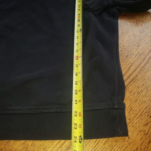 Nike Black Mens Hoodie Sweatshirt Medium Red Swoosh - Picture 7 of 8